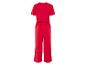 Combinaison rouge à jambes larges, vue arrière.