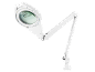Lampe loupe blanche avec éclairage LED et bras réglable, 220-240V, 6.3W