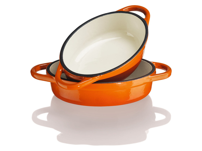 Aller en mode plein écran : Lot de 2 mini-plats à four en fonte, 14,5 x 10 cm - Image 13
