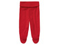 Leggings rouges pour bébé avec pieds