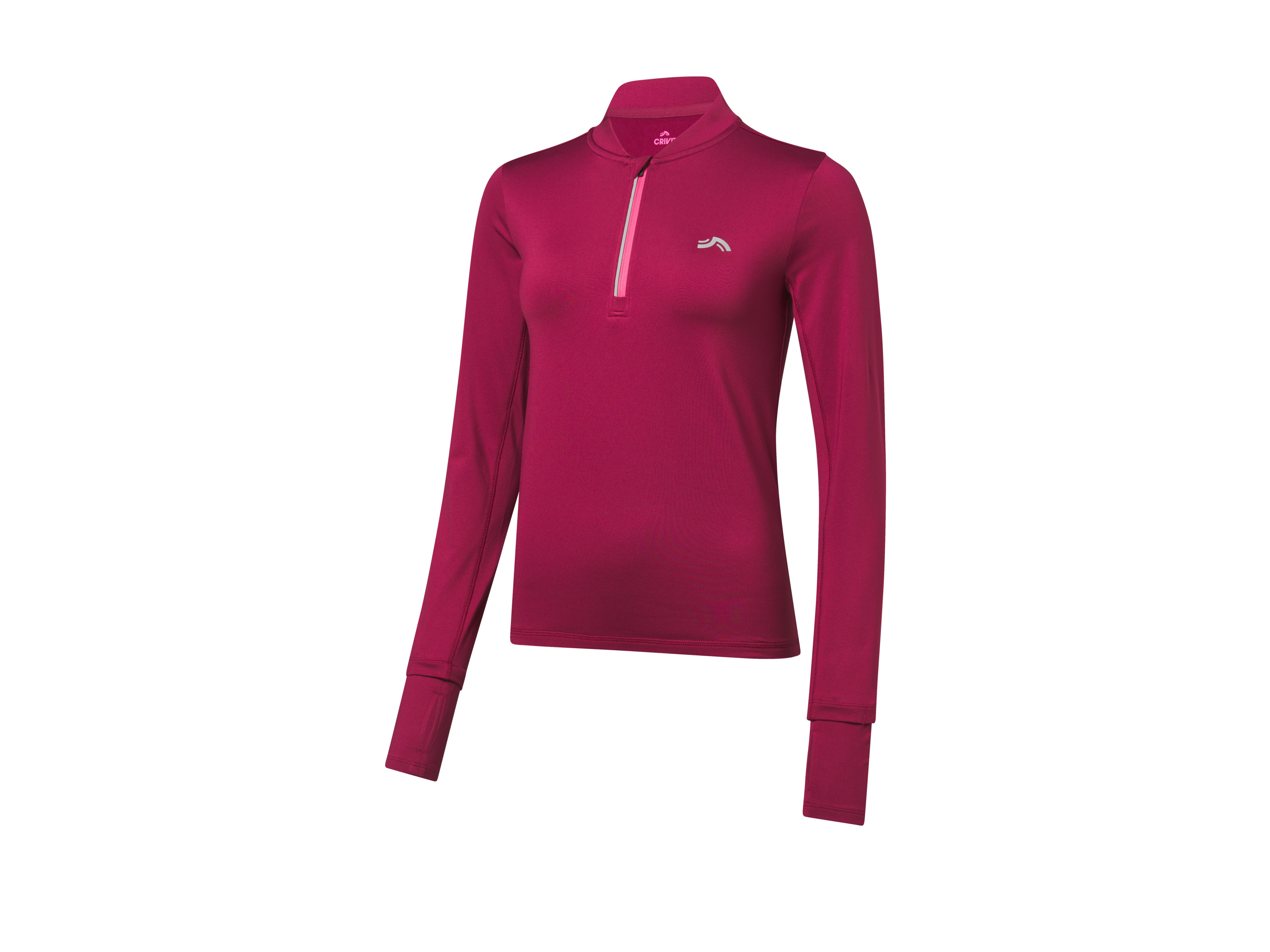 CRIVIT T-shirt technique femme (rouge, M)