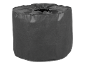 Sac de rangement rond gris foncé avec cordon de serrage