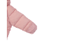 Manche d'une doudoune rose clair