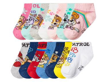 LUPILU® Lot de 7 paires de chaussettes La Pat' Patrouille enfant