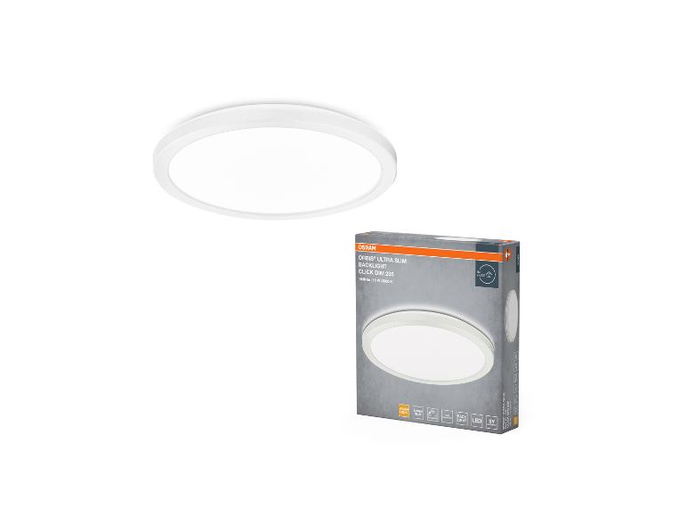 Plafonnier LED rond et emballage avec 1640 lm, 15 W et 3000 K.