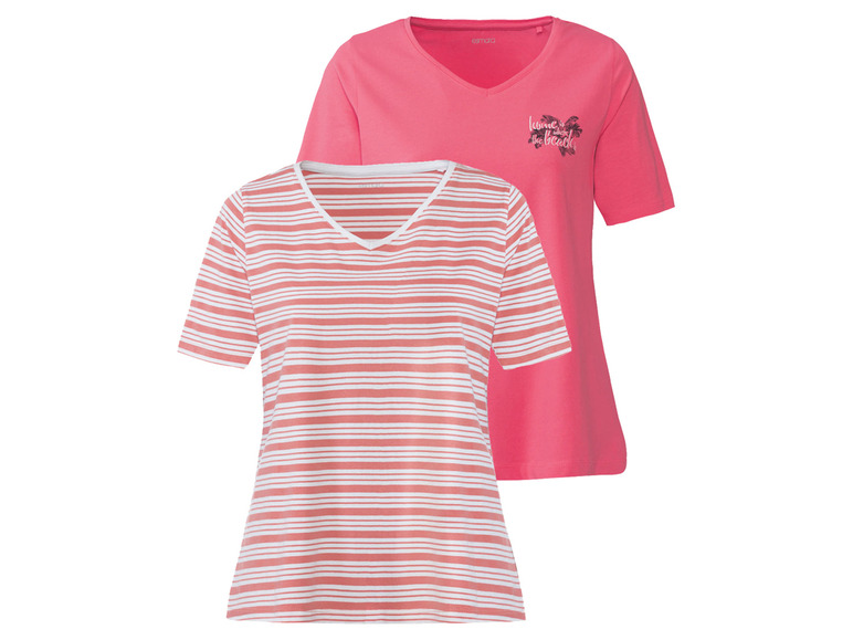 Aller en mode plein écran : esmara® Lot de 2 t-shirts femme - Image 2