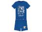 Pyjama Peppa Pig bleu : haut et short avec motifs jungle.