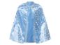 Cape enfant bleue avec flocons de neige argentés et paillettes
