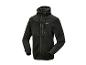 Sweat-shirt à capuche Parkside noir zippé.