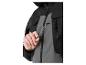 Veste de style utilitaire bicolore, zippée, avec poches.