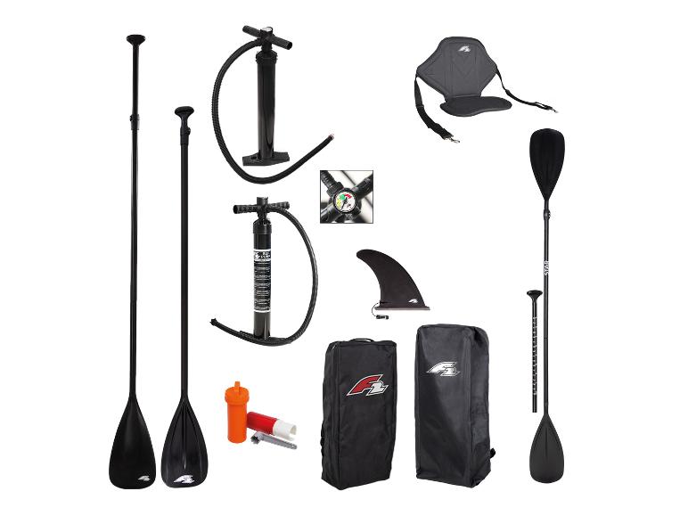 Ensemble de paddle board F2 avec pagaies, pompe et sac.