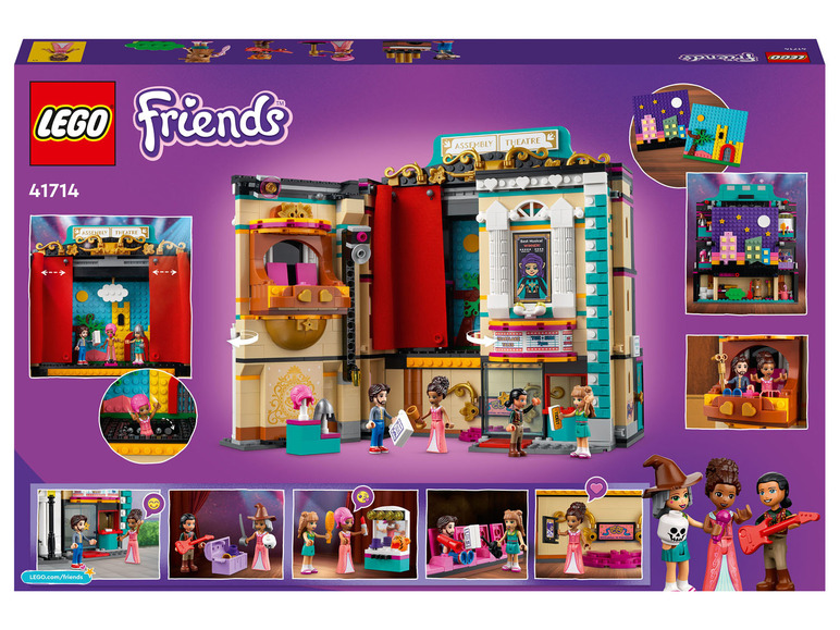 Ensemble LEGO Friends avec un bâtiment de théâtre et des minifigurines