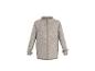 Veste polaire beige zippée avec col montant.