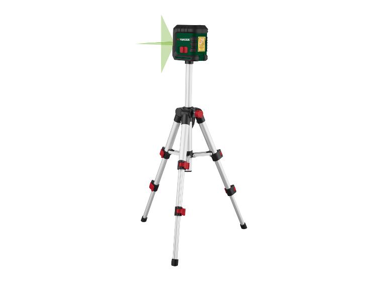 Niveau laser Parkside sur trépied.