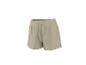Short de sport beige avec cordon de serrage à la taille.