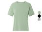 Un t-shirt vert clair à manches courtes, disponible en plusieurs couleurs et imprimés.