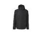 Veste imperméable noire avec capuche et fermeture éclair