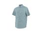 Chemise homme à manches courtes en lin bleu clair