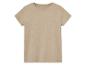 T-shirt beige à manches courtes.