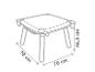 Table de jeu pour enfants avec pieds et supports, 70 x 70 x 46,5 cm