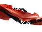 Rouleau de brosse de rechange rouge et noir pour aspirateur