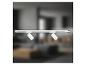 Luminaire sur rail de plafond blanc BRILONER avec deux spots orientables.