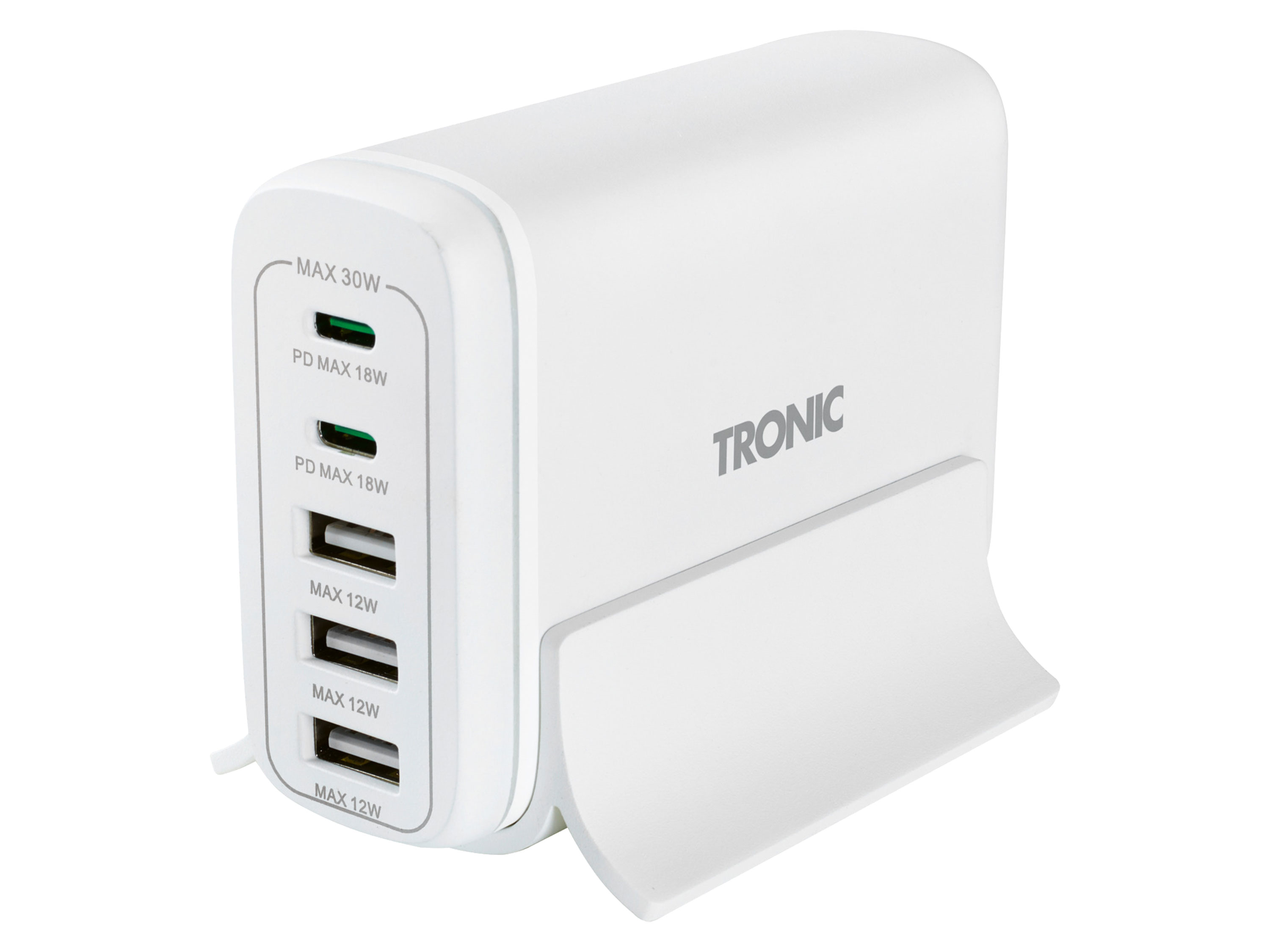 TRONIC® Station de recharge USB TUL 2 A1, 30W (blanc)