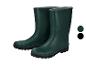 Bottes de pluie vertes doublées, avec options de couleur vert foncé et noir.