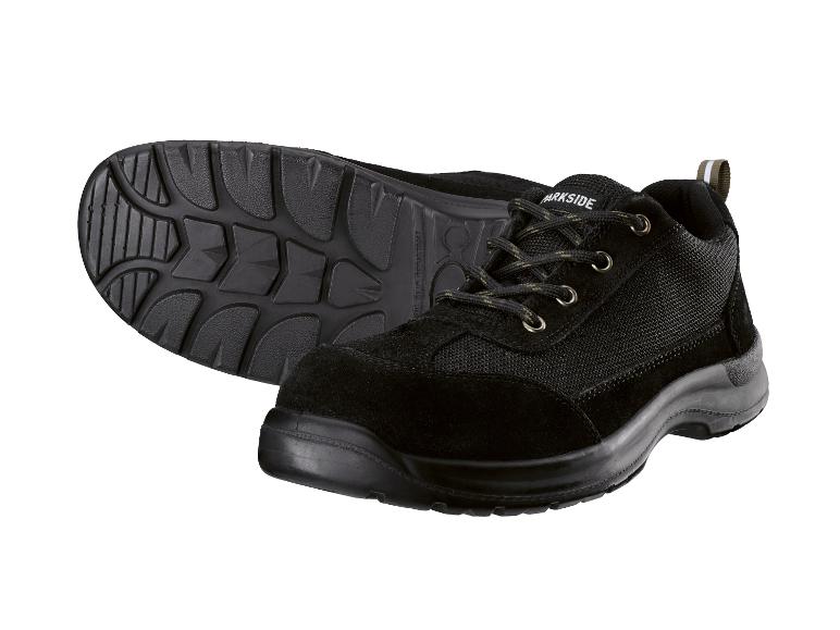 Chaussures de sécurité noires avec semelle antidérapante et lacets