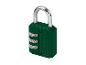 Cadenas à combinaison vert avec anse métallique