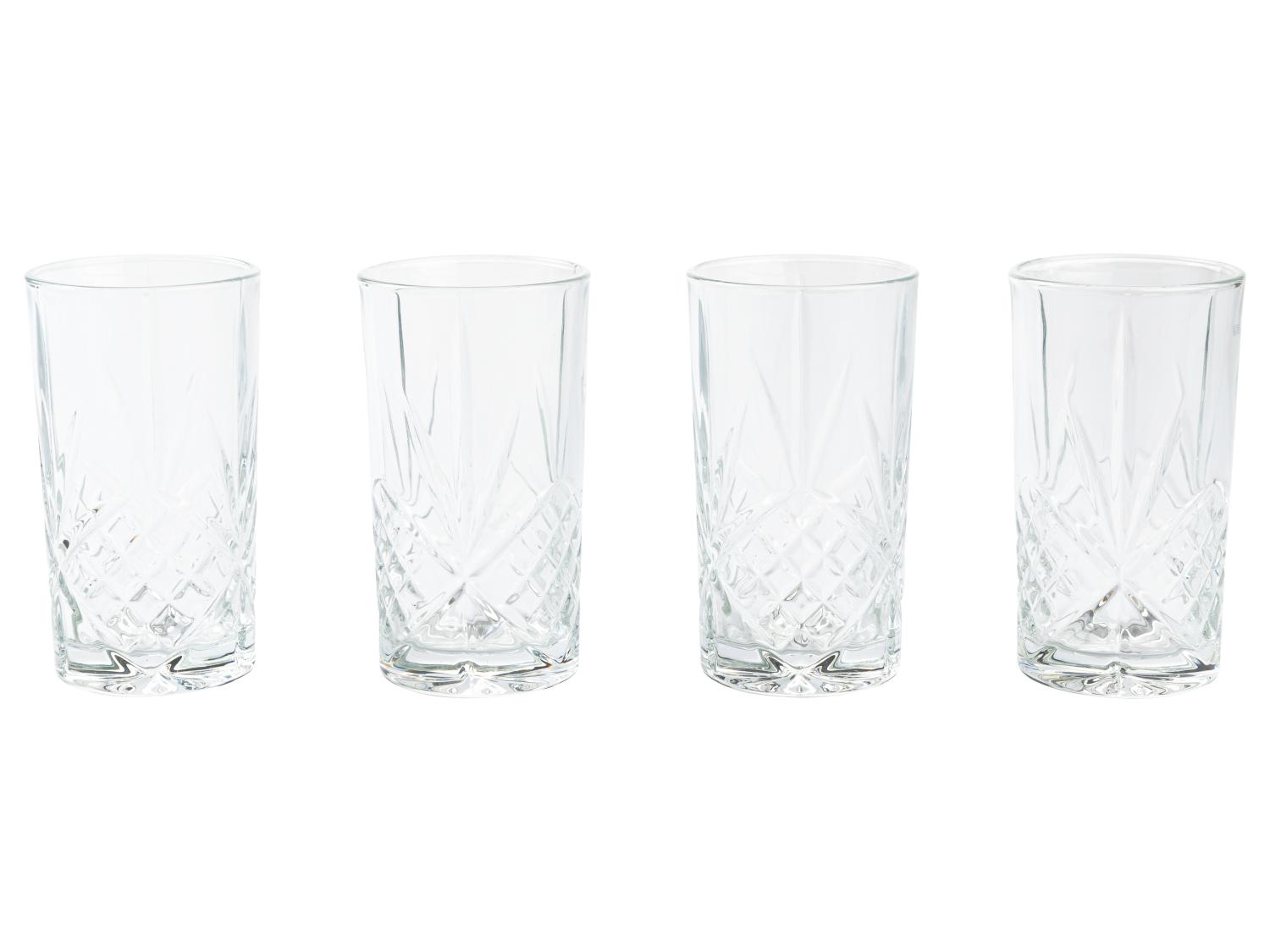 Lot de 4 Verres Design Liqueur 22cl Transparent