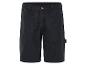 Shorts cargo foncés en tissu robuste.