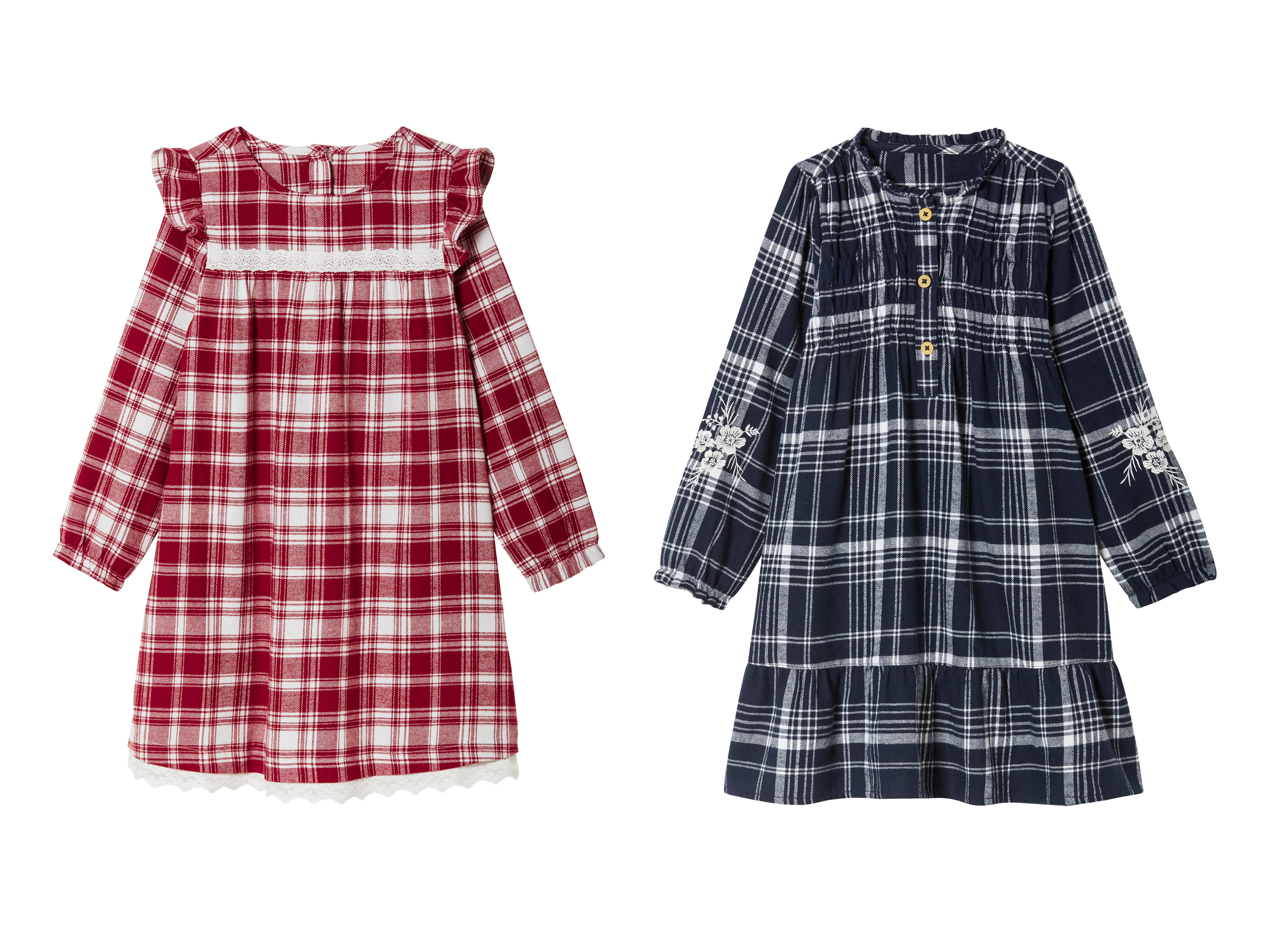 lupilu® Robe en flanelle petite fille