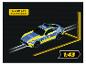 Voiture de circuit CARRERA Mercedes-AMG GT 'Polizei' à l'échelle 1:43, dimensions 11,0x4,9x2,9 cm