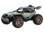 Voiture télécommandée Carrera RC, buggy tout-terrain vert olive.