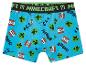 Boxers Minecraft pour enfants, motifs Creeper et TNT.