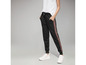 Pantalon de survêtement noir avec une bande rose
