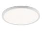 Un plafonnier LED rond et blanc.