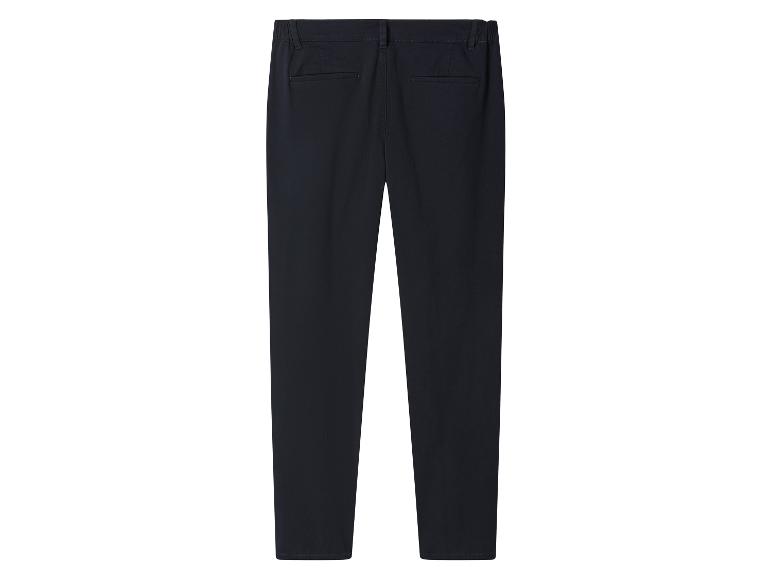 Pantalon bleu foncé avec taille élastique et poches arrière