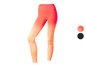 Leggings de sport dégradés dans des tons de rose et d'orange