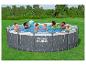 Piscine Bestway Steel Pro Max : famille s'amusant dans une piscine ronde