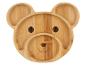 Assiette bambous pour enfants, forme d'ours.