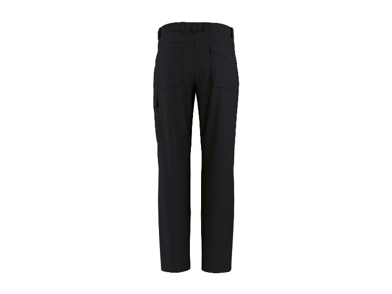 Pantalon de travail noir avec poches cargo, vue arrière