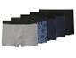 Cinq paires de boxers pour hommes de différentes couleurs et motifs