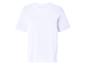 T-shirt blanc uni à manches courtes.