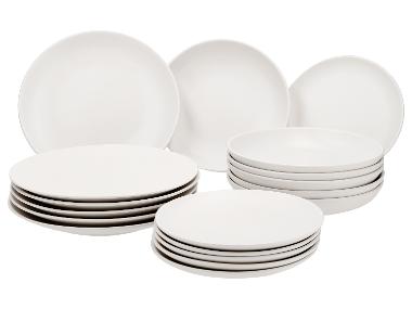 SILVERCREST® Service de vaisselle en porcelaine, 18 pièces