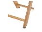 Pieds de chaise en bois avec patins de protection gris