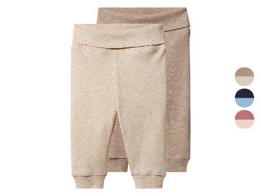 lupilu® Lot de 2 pantalons molletonnés bébé
