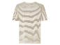 T-shirt rayé blanc à manches courtes