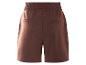 Shorts bruns à taille élastique.